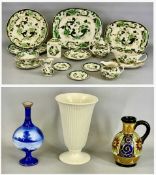 ASSORTED CERAMICS, including Gouda daisy pattern jug, 18.5cms (h), Royal Doulton slender vase