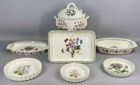PORTMEIRION POTTERY BOTANIC GARDEN, comprising large circular two-handled tureen and cover, 23cms
