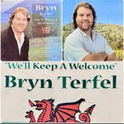 BRYN TERFEL PROMOTIONAL POSTERS for 'We'll Keep A Welcome' on Deutsche Grammophon label, cardboard
