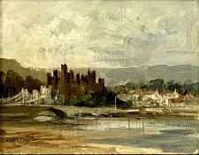 IVAN TAYLOR (British, b. 1946) oil on board - entitled 'Conway Castle'