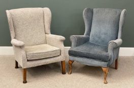 VINTAGE PARKER KNOLL WINGBACK ARMCHAIR, 97 (h) x 76 (w) x 83cms (d) and another similar