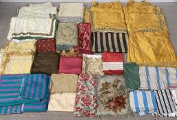 PLAS TEG HOUSE CONTENTS: TEXTILES & MATERIALS, a huge, assorted parcel Provenance: The Cornelia