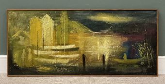 GEORGE HUTCHINS (d.1705) oil on board - labelled and tilted verso 'Fjord', signed, 59 x 133cms