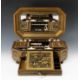 FINE CHINESE BLACK & GOLD LACQUER WORK BOX, 19th C., canted rectangular cushion form, fitted - Image 1 of 42