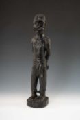 EBONY 'ANTI-SLAVERY' FIGURE, 30cms (h) Provenance: private collection Powys Comments; no damage.