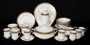 PARAGON & ROYAL ALBERT 'ATHENA' PART COFFEE SERVICE comprising, five 27cm dinner plates, six 20cm