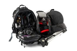 LARGE SELECTION OF 35mm CAMERA EQUIPMENT & EPHEMERA including, Pentax K-30 camera body fitted with