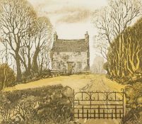 ‡ KEITH ANDREW (1947-2025) limited edition (55/90) etching - entitled, 'Retreat', signed and dated