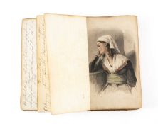 EARLY VICTORIAN JOURNAL handwritten and composed by a young lady believed Mary Smith of Uxbridge,