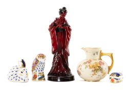 ASSORTED COLLECTABLE CERAMICS, including Royal Doulton Collectors' Club figure 'The Geisha'