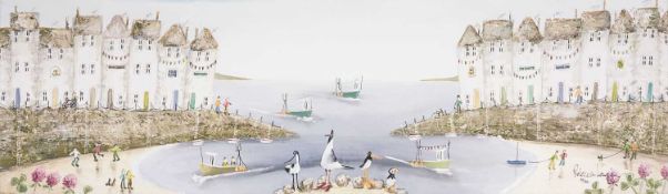 ‡ AFTER REBECCA LARDNER (b. 1971) limited edition (30/195) giclée print - As We Set Sail, signed and
