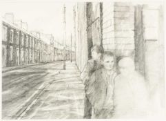 ‡ DAVID CARPANINI (b. 1946) pencil on paper - entitled verso 'The Corrosive Music of Rage and