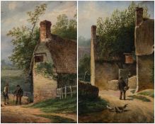 WALTER WILLIAM ACOCK (1847-1933) oil on canvas - Near Aldwinckle, Northamptonshire; and a companion,