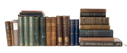 COLLECTION OF GEOGRAPHY & GEOLOGY RELATED ANTIQUARIAN BOOKS, including Wright, Man and the Glacial