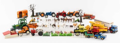 ASSORTED BRITAINS DIECAST TOYS, including mainly farm vehicles etc. (qty)