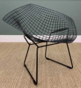 MID-CENTURY HARRY BERTOIA STYLE DIAMOND CHAIR, 77 (h) x 85cms (w)