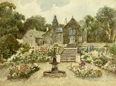 ‡ O. H. THOMAS (British, 19th/20th century) watercolour - 'Dolmelynllyn Hall, Ganllwyd Meirionnydd',