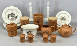 ASSORTED CERAMIC KITCHEN WARES, including Henry Watson Suffolk Pottery champagne cooler, herb