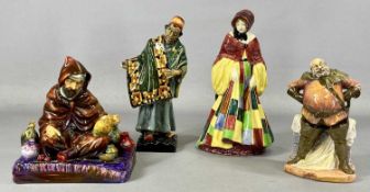 FOUR ROYAL DOULTON FIGURINES, 'The Parson's Daughter' HN564, 'Carpet Seller' HN1464, 'The Potter'