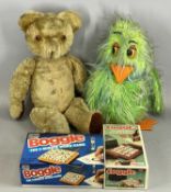 VINTAGE TEDDY BEAR, Orville soft toy, etc. Provenance: private collection Denbighshire