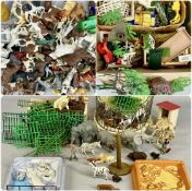 1960'S TOY FARM & ZOO with buildings and animals Provenance: private collection Conwy