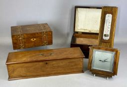 ASSORTED COLLECTABLES, including Victorian rosewood writing box, 30cms (w), Victorian inlaid