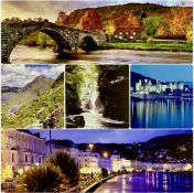 SEVEN CONTEMPORARY COLOUR PHOTOGRAPHS, Conwy Estuary, Llanrwst Bridge, Tryfan, Llandudno, Fairy Glen