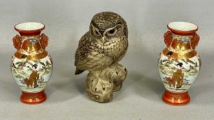 POOLE POTTERY STONEWARE LITTLE OWL, by Barbara Linley Adams, impressed and incised marks to base,