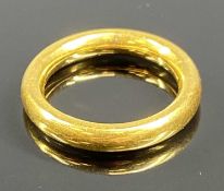 22CT GOLD WEDDING BAND, size L, 8.3g Provenance: private collection Conwy