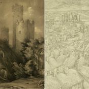 P. SCARFF limited edition (1/500) print - extensive view of Caernarfon, signed and numbered in