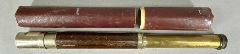 MILITARY ISSUE SINGLE-DRAW LACQUERED TELESCOPE, W. Ottway & Co. Ltd., inscribed 'Patt. 373B, W.