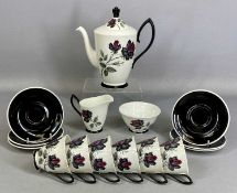 ROYAL ALBERT 'MASQUERADE' COFFEE WARE, including pot Provenance: private collection Gwynedd