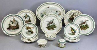 PORTMEIRION POTTERY 'BIRDS OF BRITAIN' DINNERWARE, approximately 15 pieces Provenance: private