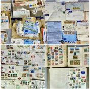 STAMP COLLECTION, comprising two albums of world stamps and a large quantity of loose world stamps