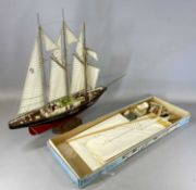 BILLING BOATS SCALE MODEL KIT 'SIR WINSTON CHURCHILL', fully built with original box and