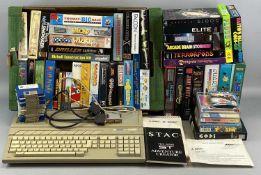 RETRO GAMING / COMPUTING: ATARI 520ST 1980s PERSONAL COMPUTER, with large quantity of games and