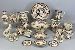 LARGE COLLECTION OF MASONS MANDALAY, including large jug and bowl Provenance: private collection