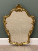 CONTEMPORARY ROCOCO FORM GILT FRAMED WALL MIRROR, 97 (h) x 63 (w) x 5cms (d) Provenance: private