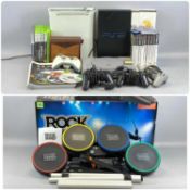 RETRO GAMING / COMPUTING: Sony PlayStation, Sony PlayStation 2, and Microsoft Xbox 360 with boxed