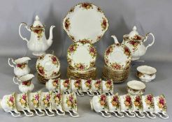 ROYAL ALBERT OLD COUNTRY ROSES COFFEE & TEA SERVICE, approx. 55 pieces Provenance: private