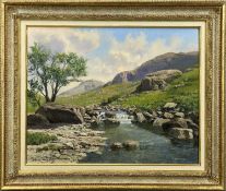 PHILIP STANTON (b. 1955) oil on canvas - Eryri landscape, signed, 39 x 49cms Provenance: private