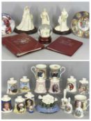 COALPORT DIANA PRINCESS OF WALES FIGURINE, in wedding gown, sculpted by J. Bromley, 23cms (h);