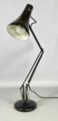 HERBERT TERRY VINTAGE ANGLEPOISE LAMP, painted black, on a circular base Provenance: deceased estate