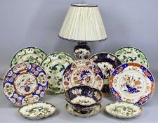 MASONS CHARTREUSE & OTHER MASONS CHINA, including table lamp Provenance: private collection Gwynedd
