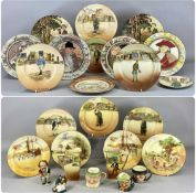 COLLECTION OF ROYAL DOULTON SERIES WARE, mainly Dickens and Rustic England, including jugs,