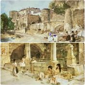 SIR WILLIAM RUSSELL FLINT (1880-1969) two limited edition colour prints - Spanish ladies washing