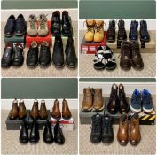 ASSORTED FOOTWEAR sizes 9, 10, 11 or near, brands including Pavers, Samuel Windsor, Kickers,