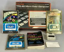 RETRO GAMING / COMPUTING: RADIOSHACK TRS-80 COLOUR COMPUTER, boxed, with program instruction manual,