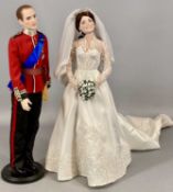 WILLIAM & KATE ROYAL WEDDING DOLLS  Provenance: deceased estate Conwy