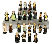 ROYAL DOULTON DICKENS FIGURINES, set of twenty-four, 11cms (h) the tallest Provenance: private